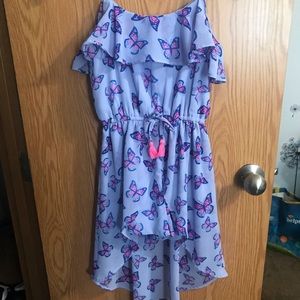 Girls hi-lo spaghetti strap summer dress  🌴